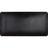 Anti-Fatigue Mat, Diamond, 1-2/3' x 3-1/4' x 3/4", Black, Polyurethane - SGW899