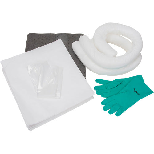 Trousse d'équipement de lutte contre les déversements, Huile seulement/Universel, Sac, Absorbance de 10 gal. US - SGX528