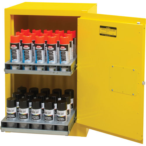 Armoire de rangement pour aérosols inflammables, 12 gal., 1 Porte(s), 23" La x 35" h x 18" p - SGX675