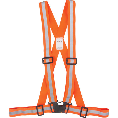Harnais pour la circulation, Orange haute visibilité, Couleur réfléchissante Argent, 3T-Grand - SGZ626