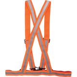 Harnais pour la circulation, Orange haute visibilité, Couleur réfléchissante Argent, 3T-Grand - SGZ626