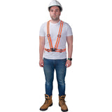 Harnais pour la circulation, Orange haute visibilité, Couleur réfléchissante Argent, 3T-Grand - SGZ626
