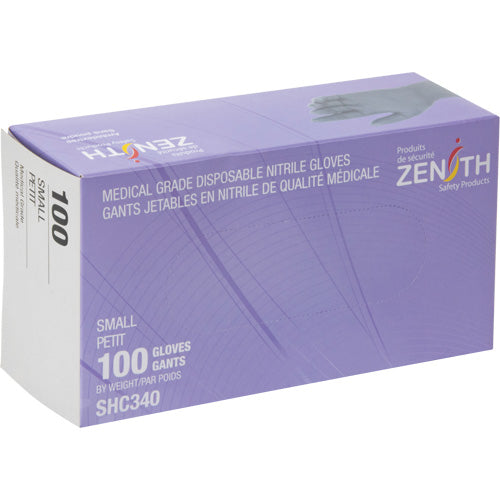 Disposable Medical Grade Nitrile Gloves, 6 mil, Powder-Free, Black, Class 2