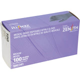 Disposable Medical Grade Nitrile Gloves, 6 mil, Powder-Free, Black, Class 2