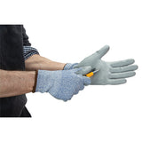 Gants élastiques écologiques résistants à la coupe, Calibre 13, Revêtement Polyuréthane, Enveloppe PEHP/rPET, ASTM ANSI niveau A2