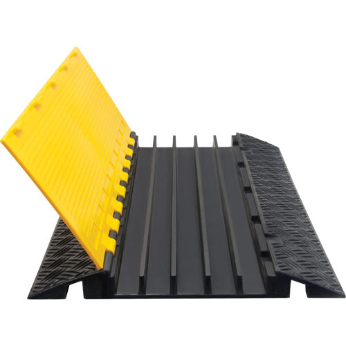 Polyurethane Cable Protector, 5 Channels, 35.43" L x 19.69" W x 2" H - SHJ533
