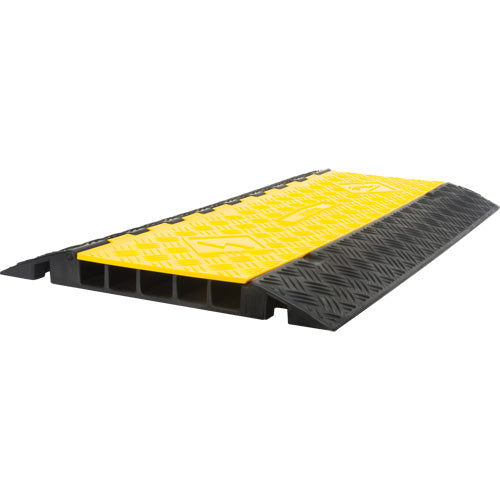 Polyurethane Cable Protector, 5 Channels, 35.43" L x 19.69" W x 2" H - SHJ533