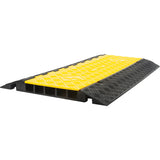 Polyurethane Cable Protector, 5 Channels, 35.43" L x 19.69" W x 2" H - SHJ533