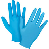 Disposable Vending Machine Gloves, Nitrile, 4.5 mils, Powder-Free, Blue, Class 2