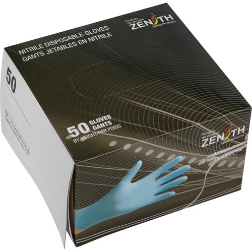 Disposable Vending Machine Gloves, Nitrile, 4.5 mils, Powder-Free, Blue, Class 2