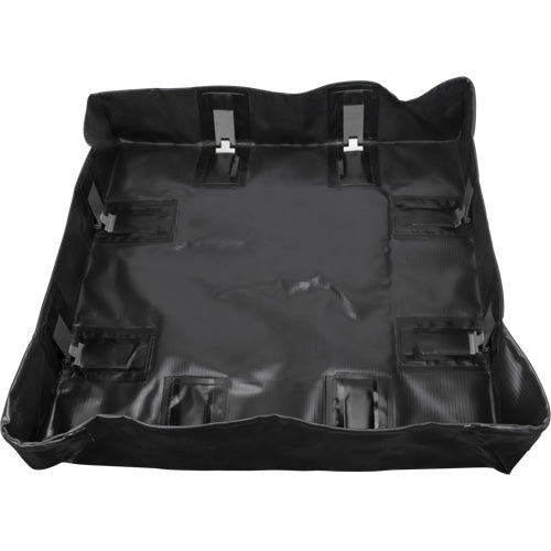 Berme repliable, Capacité 30 gal. US, 3' la x 3' lo x 6" h, Support à encliqueter - SHK115