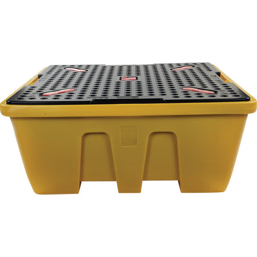 Palette de déversements IBC, Capacité de déversement 333 gal. US, 66" x 66" x 27,5" - SHK128