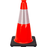 Cône de signalisation de première qualité, 18", Orange, Bande(s) réfléchissante(s) 6" - SHL472