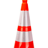 Cône de signalisation de première qualité, 28", Orange, Bande(s) réfléchissante(s) 4" & 6" - SHL474