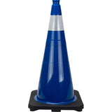 Cône de signalisation de première qualité, 28", Bleu, Bande(s) réfléchissante(s) 4" - SHL480