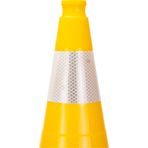 Cône de signalisation de première qualité, 28", Jaune, Bande(s) réfléchissante(s) 4" - SHL484