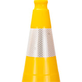 Cône de signalisation de première qualité, 28", Jaune, Bande(s) réfléchissante(s) 4" - SHL484