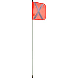 Heavy Duty Safety Post, Threaded Mount, 5' Height, Orange with Reflective X - SHN711