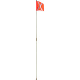 Tige de sécurité robuste, Fixation Fileté, Hauteur 8', Orange avec X réfléchissant - SHN712