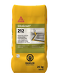 Sac de coulis cimentaire SikaGrout 212 de 25 kg (55 lb), de haute qualité, polyvalent et sans retrait, avec étiquette de danger corrosif.