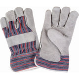 Gants d'ajusteur rugueux, T-Grand, Paume en Cuir de vache refendu, Doublure en Coton - SAP228R