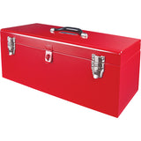 ATB100 Portable Tool Chest with Metal Tool Tray, 8-3/4" D x 21" W x 9" H, Red - TEP336