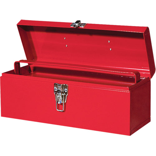 ATB100 Portable Tool Chest with Metal Tool Tray, 6" D x 16" W x 6-1/2" H, Red - TEP516