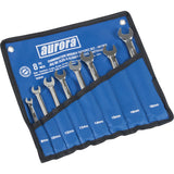 Fixed Head Ratcheting Wrench Set, Combination, 8 Pieces, Metric - TEQ834