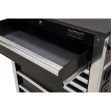 Heavy-Duty Tool Cart, 7 Drawers, 28" W x 22" D x 42-3/8" H, Black - TER069