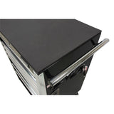 Heavy-Duty Tool Cart, 7 Drawers, 28" W x 22" D x 42-3/8" H, Black - TER069