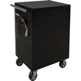 Heavy-Duty Tool Cart, 7 Drawers, 28" W x 22" D x 42-3/8" H, Black - TER069
