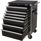 Heavy-Duty Tool Cart, 7 Drawers, 28" W x 22" D x 42-3/8" H, Black - TER069
