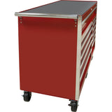 Chariot à outils industriel, 12 tiroirs, 56" la x 24-1/2" p x 38-1/8" h, Rouge - TER103