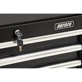 Chariot à outils industriel, 3 tiroirs, 29-4/5" la x 21-1/5" p x 38-4/5" h, Noir - TER216