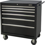 Industrial Tool Cart, 6 Drawers, 39" W x 20-4/5" D x 25-4/5" H, Black - TER217