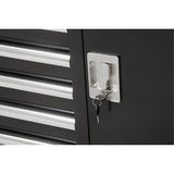 Industrial Tool Cart, 8 Drawers, 44-3/10" W x 21-1/10" D x 36-7/10" H, Black - TER218
