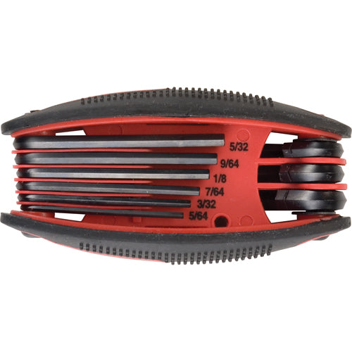 Folding Hex Key Set, 9 pc, Imperial - TNB733