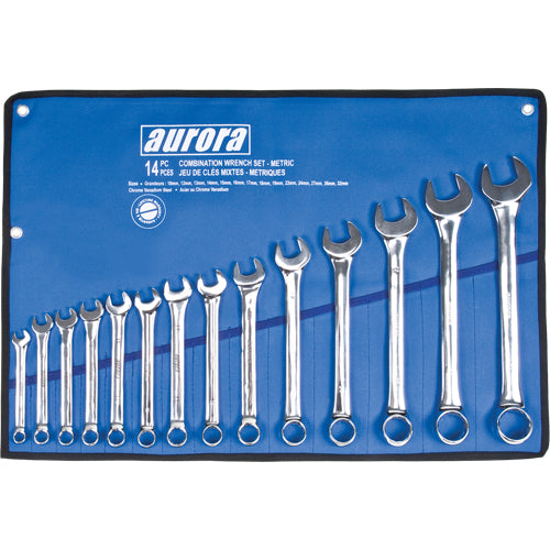 Combination Wrench Set, 14 Pieces, Metric - TLV056