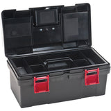 Plastic Tool Boxes, 17-1/2" W x 9-1/2" D x 8" H, Black - TLV084