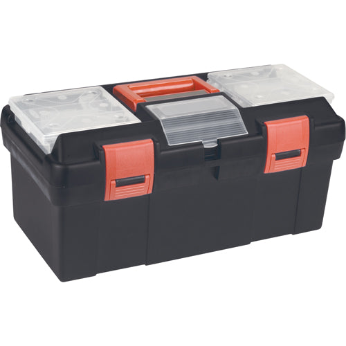 Plastic Tool Boxes, 17-1/2" W x 9-1/2" D x 8" H, Black - TLV084