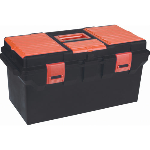Plastic Tool Boxes, 22" W x 11" D x 10-1/2" H, Black - TLV085