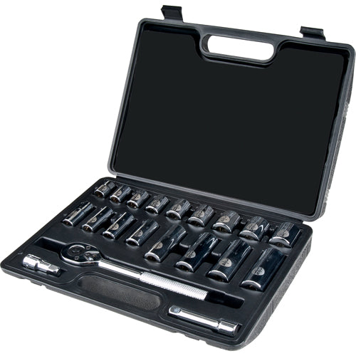 Socket Set, 20 Pcs, 3/8" Drive, Deep - TLV357