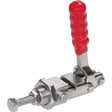 Serre-flan droit en métal avec poignée rouge ergonomique, force de serrage 300 lb.