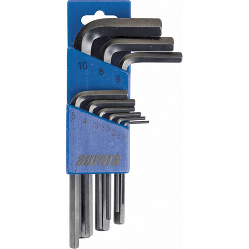 Hex Key Set w/Pouch, 9 pc, Metric - TNB732