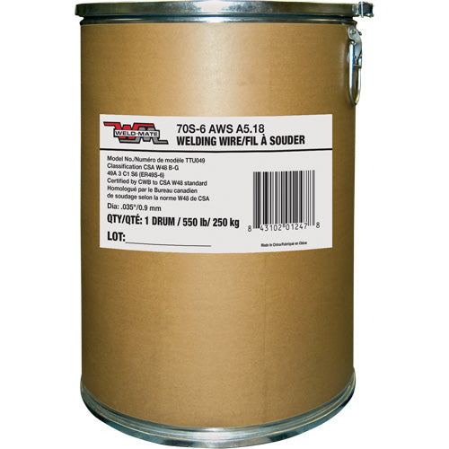 ER70S17 Welding Wire, Carbon Steel, 0.035" Diameter - TTU049