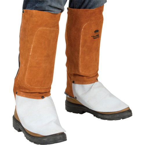 Leather Gaiters, 14" L, Lava Brown™ - TTU391