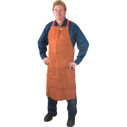 Tablier en cuir Salopette Lava BrownMC pour protection durable et style robuste