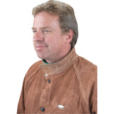 Lava Brown™ Leather Welding Jacket, Heavy Duty Protection for Welders