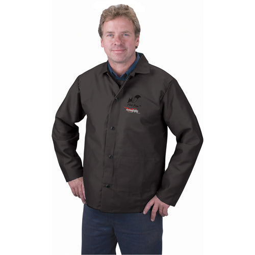Flame Resistant Jacket, Leather, 4X-Large, Black - SHJ677