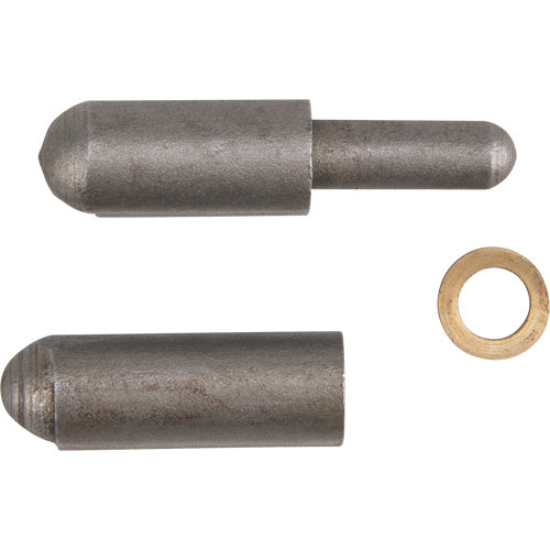 Weld-on hinge, 0.315" dia. x 1.575" l, Mild steel w/steel fixed pin - TTV433